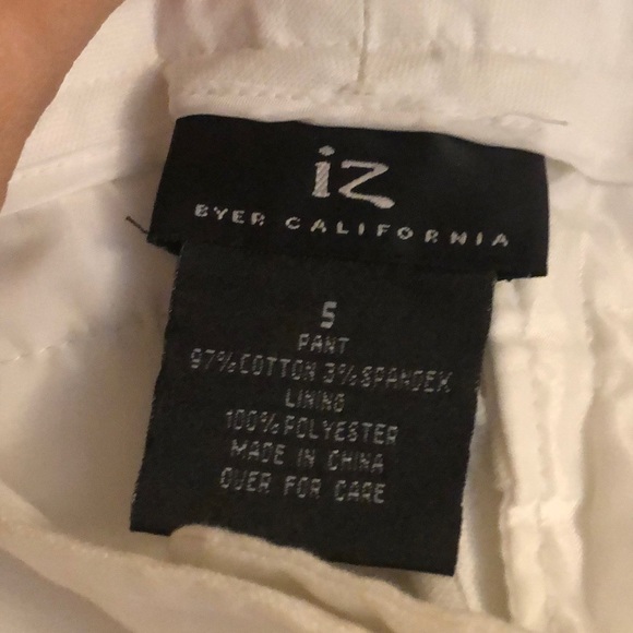 Iz Byer California white crop shorts - Picture 2 of 2